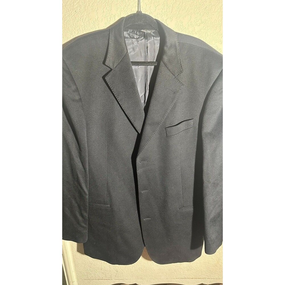 Hathaway Platinum Black 100% Pure Cashmere sz. 44 Reg